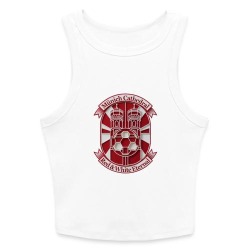 Munich Cathedral T Shirt, German Football Fan Gift - Slim Fit Rib Women's Tank Top