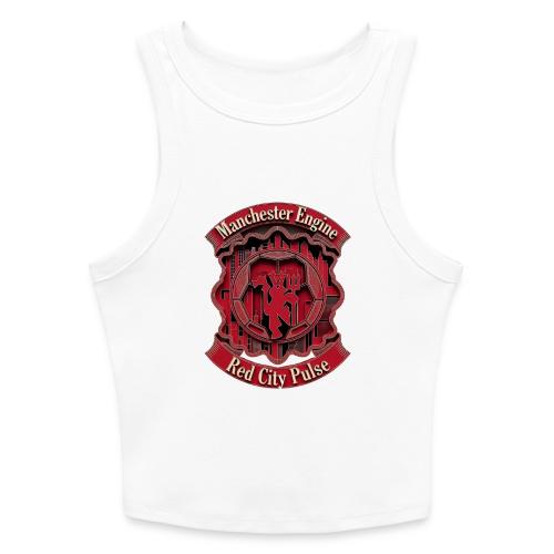 Red Manchester T Shirt, Red Soccer City Pride Gift - Slim Fit Rib Women's Tank Top