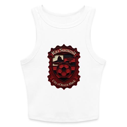 Flamengo Scarlet Summit T-Shirt, Football Gift - Slim Fit Rib Women's Tank Top