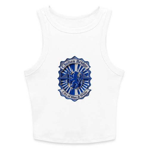 Chelsea Blue Bridge T Shirt, Soccer Fan Gift - Slim Fit Rib Women's Tank Top