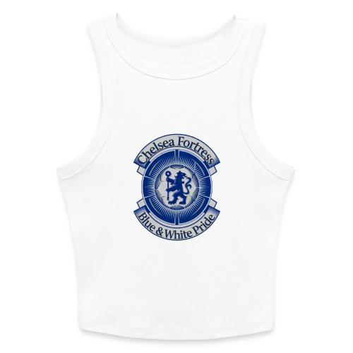 Chelsea Fortress T Shirt, Soccer City Pride Gift - Slim Fit Rib Women's Tank Top