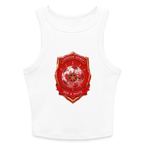 London is Red T Shirt, Football City Pride Gift - Slim Fit Rib Women's Tank Top