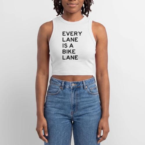 Every Lane is a Bike Lane - Slim Fit Rib Women's Tank Top