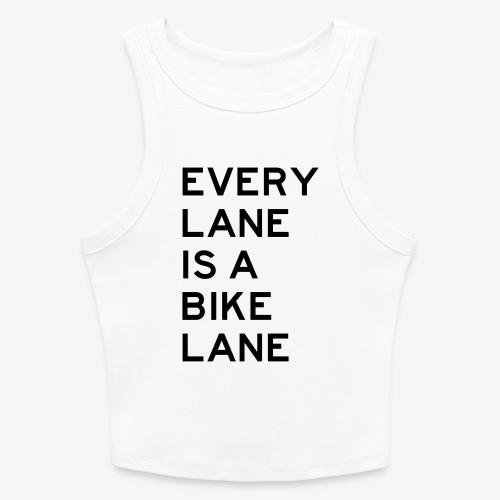 Every Lane is a Bike Lane - Slim Fit Rib Women's Tank Top