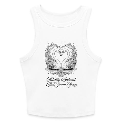 Poetic Swan T-Shirt - Slim Fit Rib Women's Tank Top