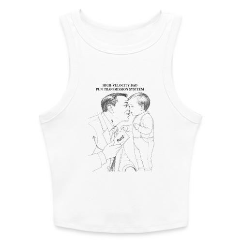 Dad Joke Blueprint T-Shirt - Slim Fit Rib Women's Tank Top