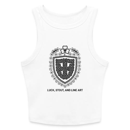 Celtic Knot T-Shirt, Symmetrical Shield - Slim Fit Rib Women's Tank Top