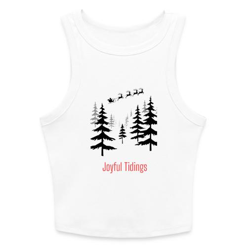 Joyful Tidings Christmas T-Shirt - Slim Fit Rib Women's Tank Top