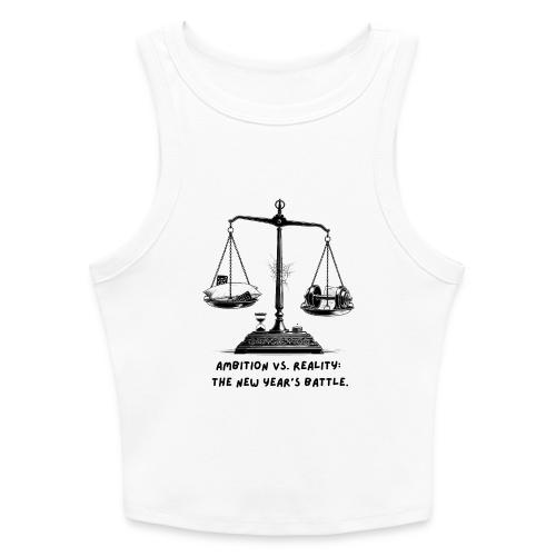 Ambition vs. Reality T-Shirt, Mug, & Leggings - Slim Fit Rib Women's Tank Top
