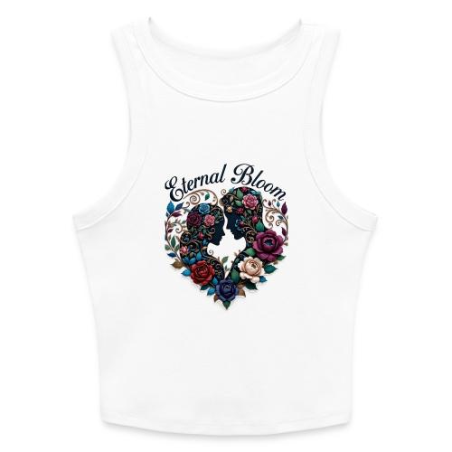 Eternal Bloom Embrace T-Shirt - Slim Fit Rib Women's Tank Top