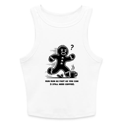 Gingerbread Man T-Shirt - Slim Fit Rib Women's Tank Top