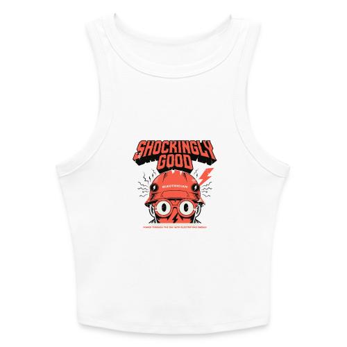 Funny Shockingly Good Electrician - Slim Fit Rib Women's Tank Top