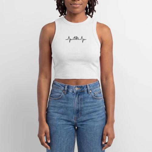 Bicycle Hearbeat - Slim Fit Rib Women's Tank Top