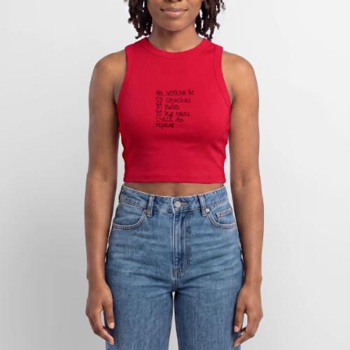 Abs Workout List - Slim Fit Rib Women's Tank Top