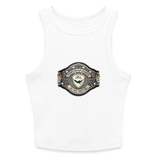 Nap Champion Belt T Shirt - Slim Fit Rib Women's Tank Top