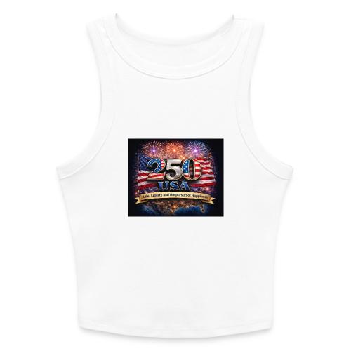 USA 250th Celebration - Slim Fit Rib Women's Tank Top