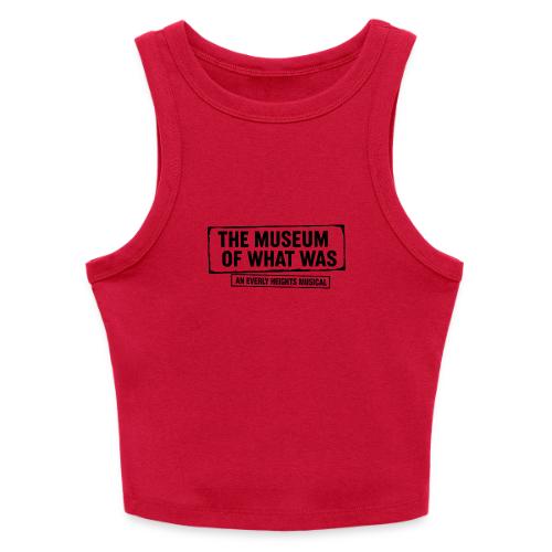 Museum of What Was Logo (Black) - Slim Fit Rib Women's Tank Top