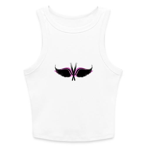 Lash Tweezer Wings black - Slim Fit Rib Women's Tank Top