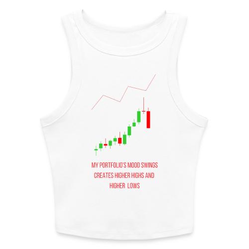 Technical Analysis Trading T-Shirt| Sarcastic - Slim Fit Rib Women's Tank Top