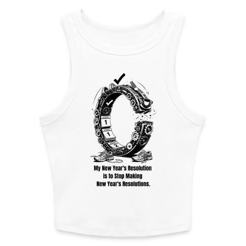 The Resolution Loop - Sarcastic New Year's T-Shirt - Slim Fit Rib Women's Tank Top