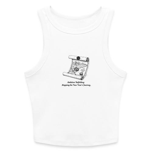 Unfolding Map of Ambition T-Shirt - Slim Fit Rib Women's Tank Top