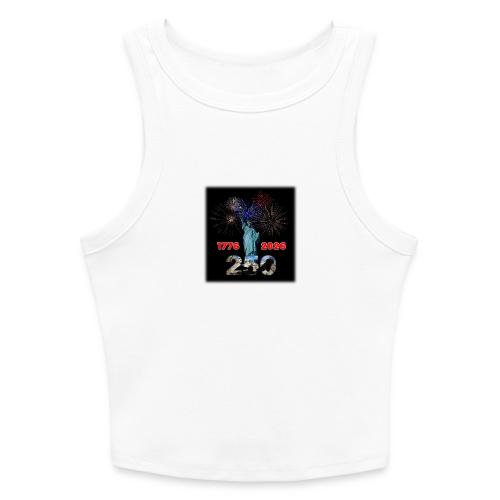 1776 - 2026 - 250 Years USA | Fireworks - Slim Fit Rib Women's Tank Top