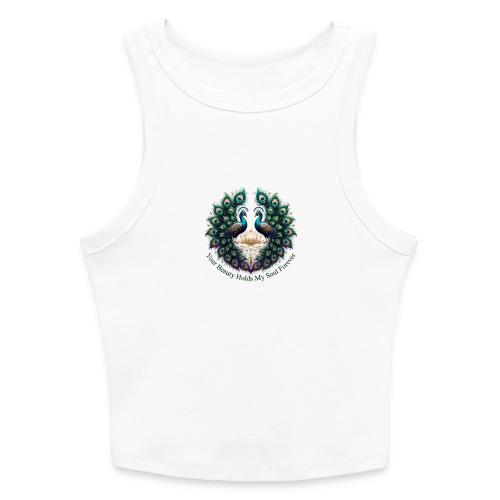 Your Beauty Holds My Soul Peacock Gifts T-Shirt - Slim Fit Rib Women's Tank Top