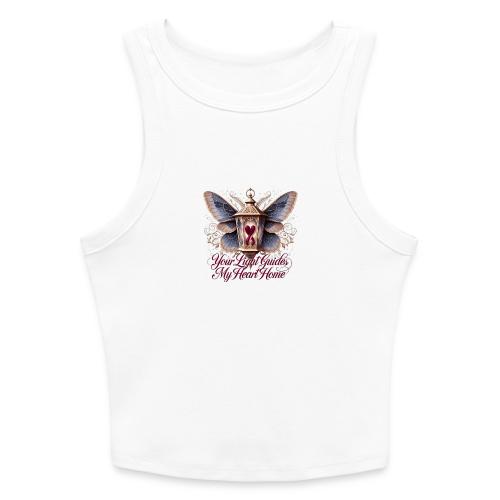 Your Light Guides My Heart HomeGifts T-Shirt - Slim Fit Rib Women's Tank Top
