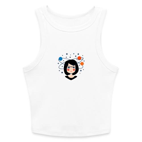 Spaced Out Girl – Mouse Pad - Slim Fit Rib Women's Tank Top