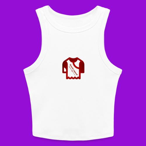 Kenada Logo white spray - Slim Fit Rib Women's Tank Top