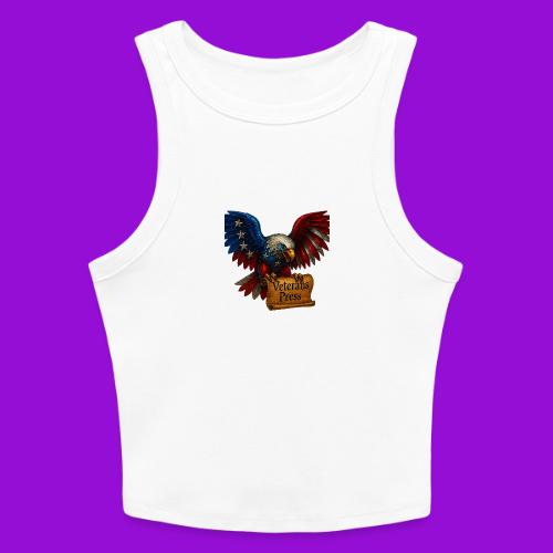 Veterans Press Bald Eagle - Slim Fit Rib Women's Tank Top