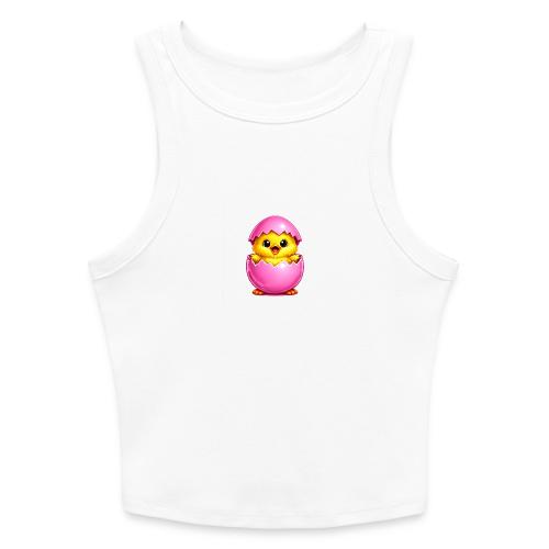 Easter Chick Pink - Slim Fit Rib Women's Tank Top