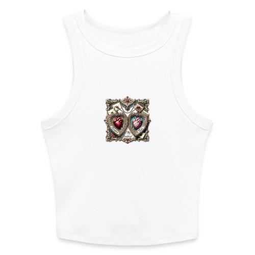 Keeper of My Deepest Love Victorian Locket T-Shirt - Slim Fit Rib Women's Tank Top