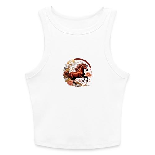 Year of the Horse T Shirt, Lunar New Year Gift - Slim Fit Rib Women's Tank Top