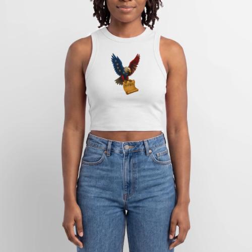 Bill of Rights Bald Eagle - Slim Fit Rib Women's Tank Top
