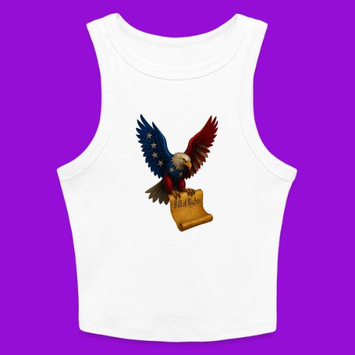 Bill of Rights Bald Eagle - Slim Fit Rib Women's Tank Top
