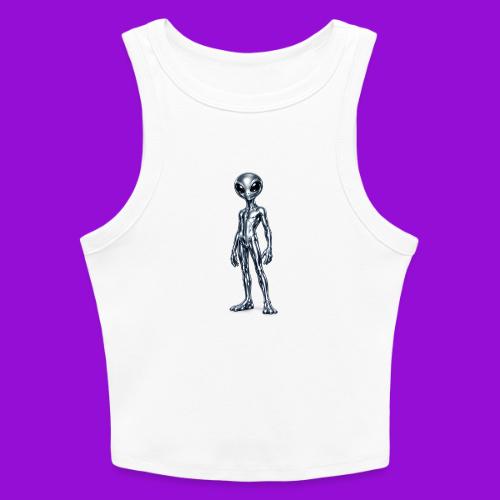 Silver Alien - Slim Fit Rib Women's Tank Top