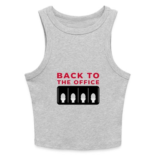 Back to the Office Satire Design - Slim Fit Rib Women's Tank Top