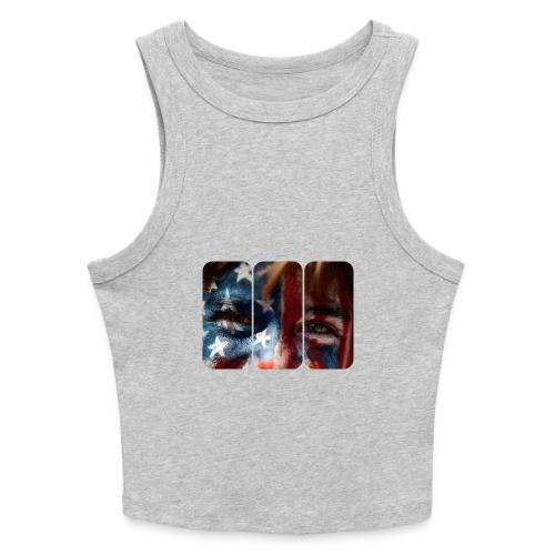USA: Stars in Their Eyes - Slim Fit Rib Women's Tank Top