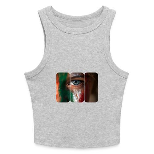 Mexico: Pride in Three Colors - Slim Fit Rib Women's Tank Top