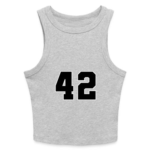 Varsity Number 42 Sports Style - Slim Fit Rib Women's Tank Top