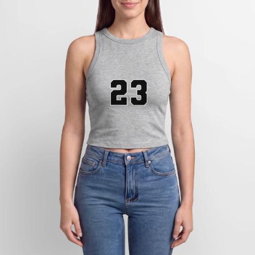 Varsity Number 23 Athletic Style - Slim Fit Rib Women's Tank Top