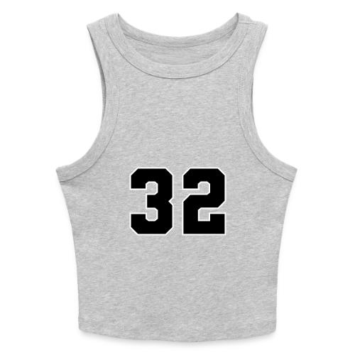 Varsity Number 32 Athletic Design - Slim Fit Rib Women's Tank Top