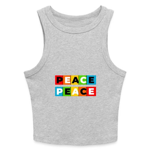 Colorful Peace - Slim Fit Rib Women's Tank Top
