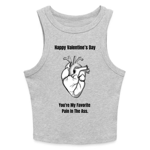 I'm Glad I Swiped Right T-Shirt | Funny Valentine - Slim Fit Rib Women's Tank Top
