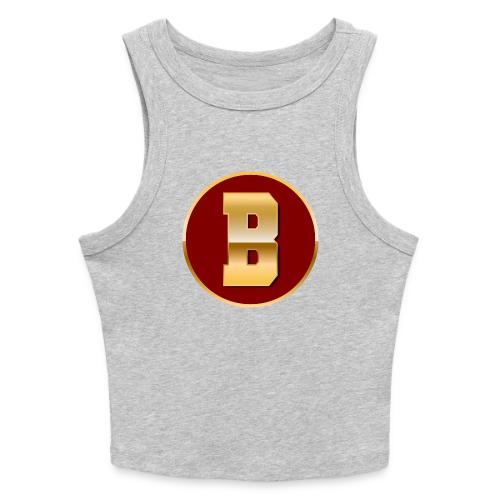 Letter B – Capital Varsity Alphabet Monogram - Slim Fit Rib Women's Tank Top