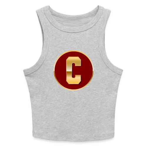 Letter C – Capital Varsity Alphabet Monogram - Slim Fit Rib Women's Tank Top