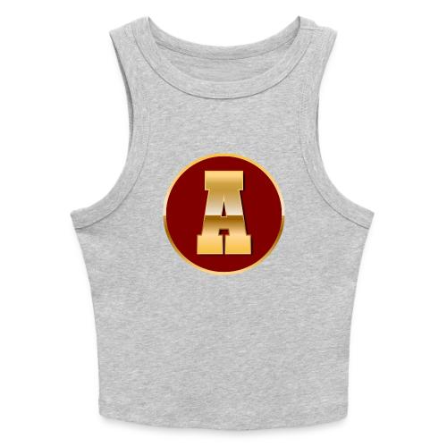 Letter A – Capital Varsity Alphabet Monogram - Slim Fit Rib Women's Tank Top
