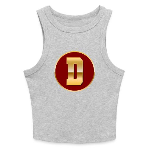 Letter D – Capital Varsity Alphabet Monogram - Slim Fit Rib Women's Tank Top