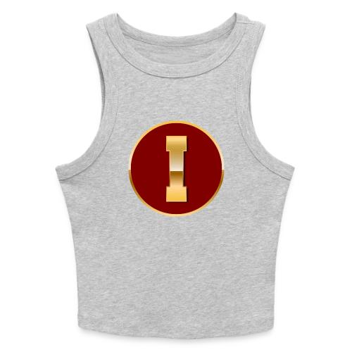 Letter I – Capital Varsity Alphabet Monogram - Slim Fit Rib Women's Tank Top
